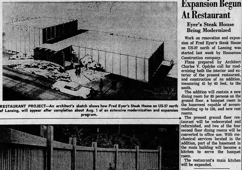 Fred Eyers Steak House (Zum Nordhaus) - May 13 1962 Article